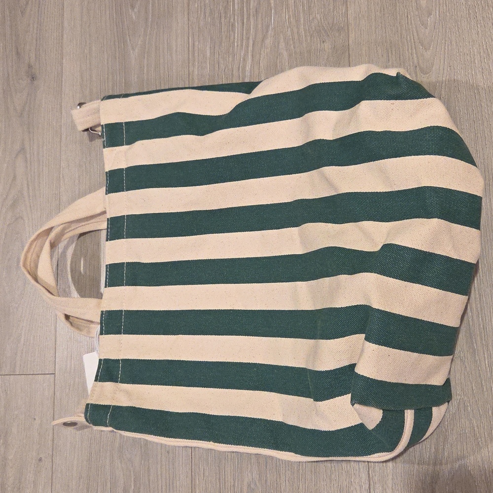 NWT Baggu Palm Striped Duck Bag - Picture 3 of 3